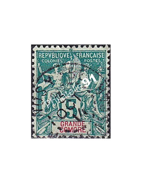 Grande Comore, n° 4 oblitéré, collection timbres colonies françaises