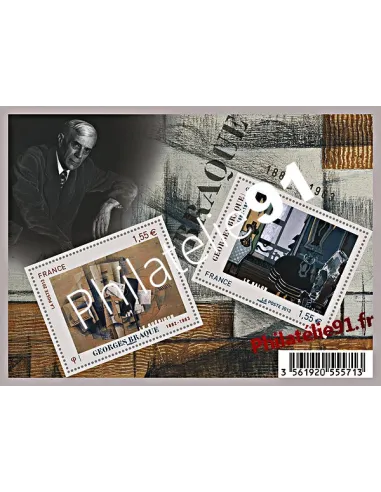 Feuille de timbres de France n° 4800 à 4801 (F4800) - Georges Braque. Série artistique