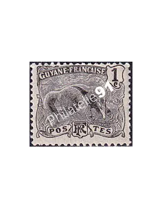 Guyane, n° 49 charnière, collection timbres colonies françaises