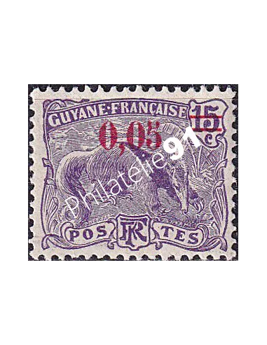GUYANE, n° 94 charnière, collection timbres colonies françaises