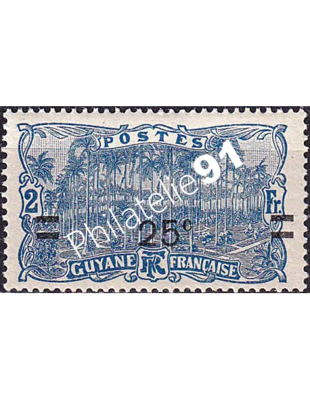 GUYANE, n° 98 charnière, collection timbres colonies françaises