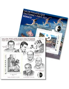 2 blocs CNEP Graveurs de timbres et Monaco, timbres France