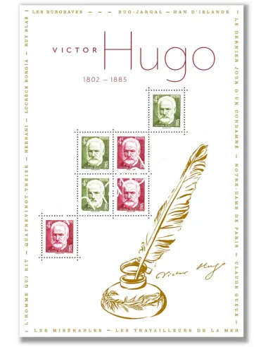 Bloc Victor Hugo, timbres de France