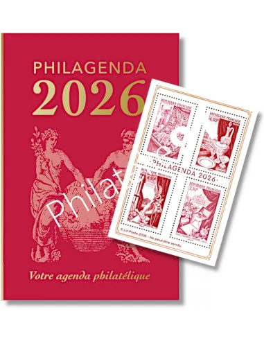 Philagenda 2026, collection timbres France