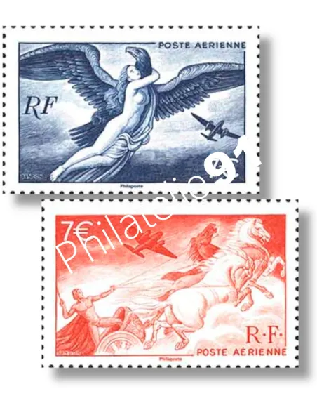 2 timbres Mythologie, salon d'Automne Paris 2025, timbres France