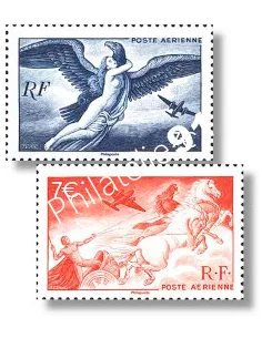 2 timbres Mythologie, salon d'Automne Paris 2025, timbres France