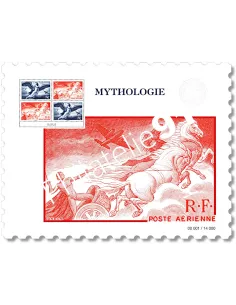 Affiche Mythologie, salon d'Automne Paris 2025, timbres France
