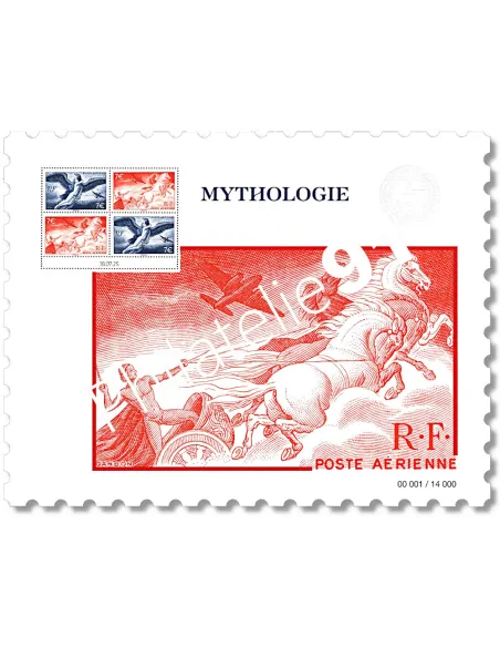 Affiche Mythologie, salon d'Automne Paris 2025, timbres France