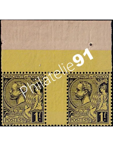 Monaco, n° 20 neuf en paire, collection timbres Monaco