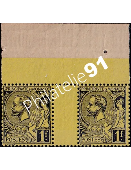 Monaco, n° 20 neuf en paire, collection timbres Monaco