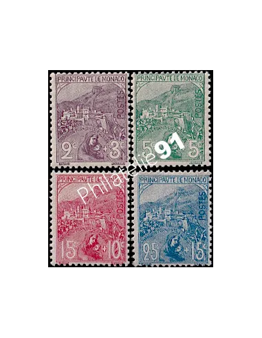 Monaco, n° 27 à 30, Collection timbres Monaco