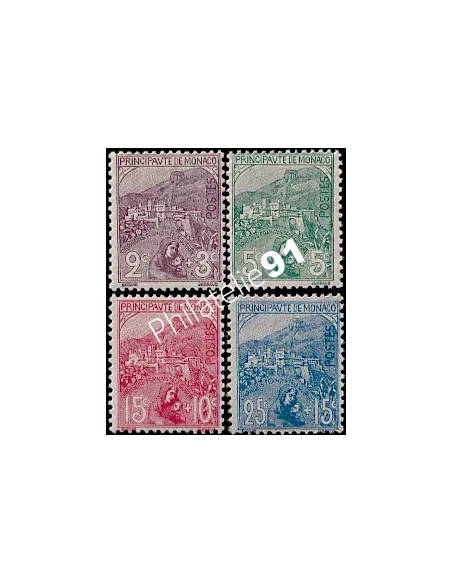 Monaco, n° 27 à 30, Collection timbres Monaco