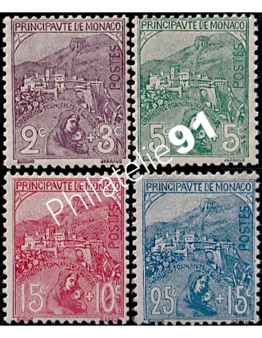 Monaco, n° 27 à 30, Collection timbres Monaco