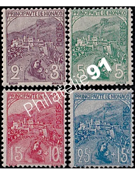 Monaco, n° 27 à 30, Collection timbres Monaco