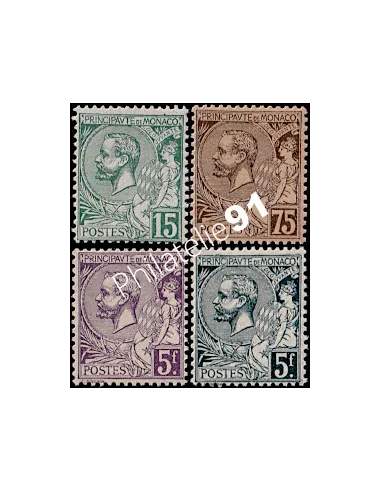 Monaco, n° 44 à 47 charnière, collection timbres Monaco