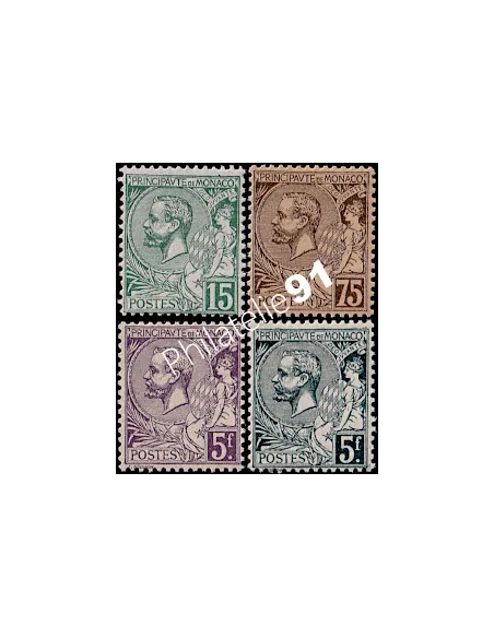 Monaco, n° 44 à 47 charnière, collection timbres Monaco