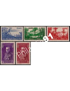 Timbres de Monaco n° 135 à 139, Timbres Monaco