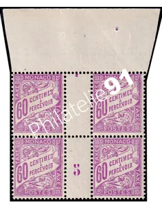 Monaco, Timbre-taxe n° 22 millésime 5, collection timbres Monaco
