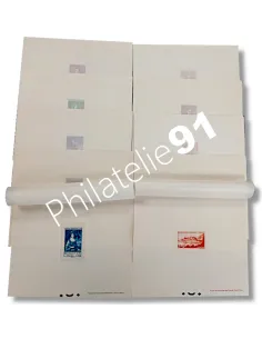 Timbres n°  185 à 194 en épreuves de luxe, Collection Timbres monaco