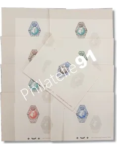 série de 9 épreuves Reinatex, Collection Timbres monaco