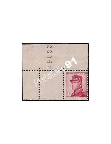 Monaco, n° 163a , variété rose, collection timbres Monaco