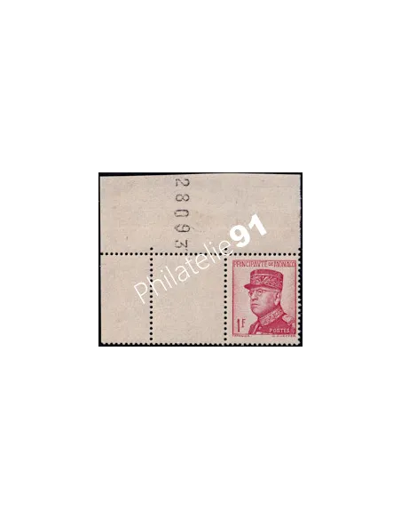 Monaco, n° 163a , variété rose, collection timbres Monaco