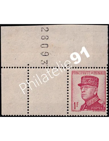 Monaco, n° 163a , variété rose, collection timbres Monaco