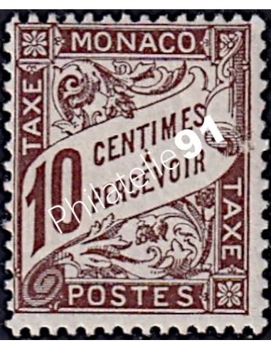 Monaco, Timbre-taxe n° 4, collection timbres Monaco