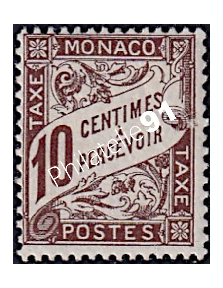 Monaco, Timbre-taxe n° 4, collection timbres Monaco