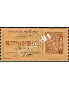 Monaco, Timbre-téléphone n° 1, collection timbres Monaco
