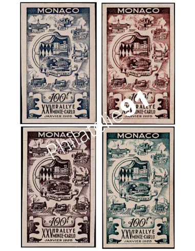 Monaco, n° 420, essais de couleurs, collection timbres Monaco