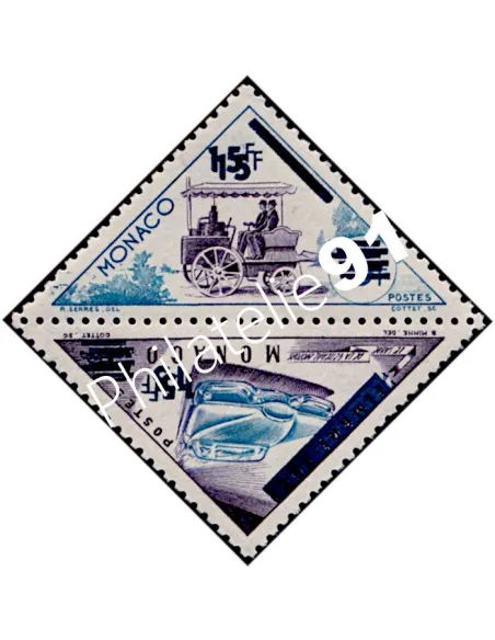 Monaco, n° 461a et 462a neufs en paire, collection timbres Monaco