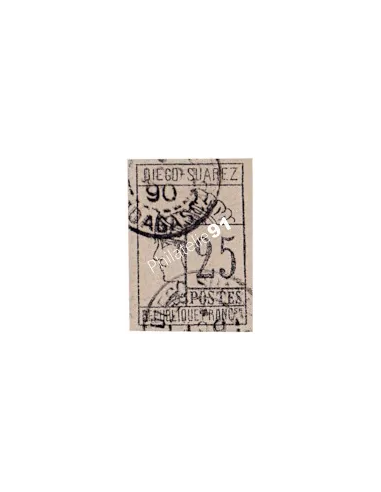 Timbre de DIEGO-SUAREZ n° 9, signé, collection timbres des colonies