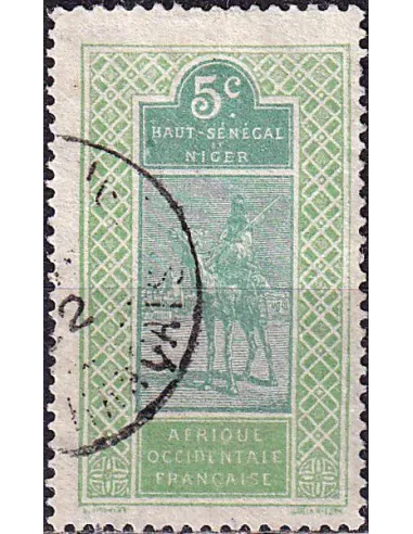 Ht-Sénégal et Niger, n° 21 oblitéré, collection timbres colonies françaises