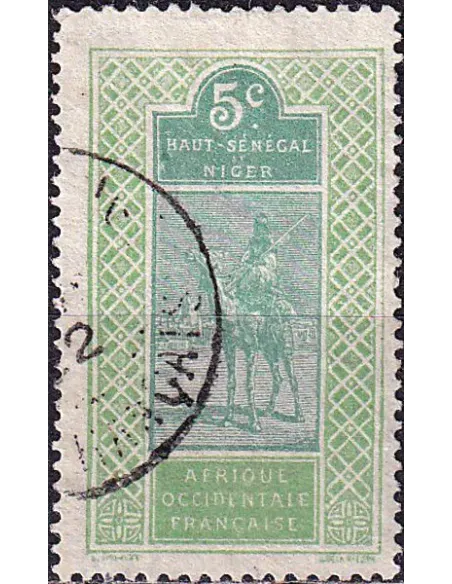 Ht-Sénégal et Niger, n° 21 oblitéré, collection timbres colonies françaises