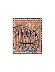 Madagascar, n° 57 oblitéré, collection timbres colonies françaises