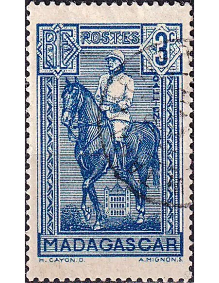 Madagascar, n° 214 oblitéré, collection timbres colonies françaises
