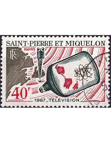 Saint-Pierre et Miquelon, n° 377 oblitéré, Collection timbre Dom-Tom