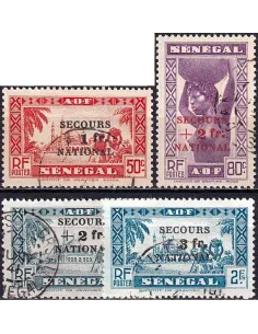 SÉNÉGAL, n° 173 à 176 oblitérés, timbres colonies françaises
