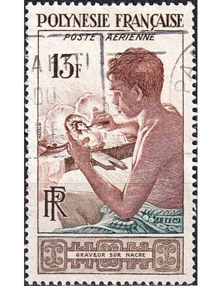 POLYNÉSIE, PA n°  1 oblitéré, collection timbres Dom-Tom