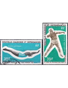 Nouvelle-Calédonie, PA n° 106 à 107 oblitérés, Timbres Dom-Tom