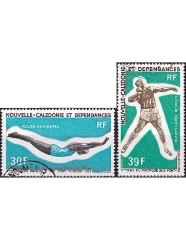 Nouvelle-Calédonie, PA n° 106 à 107 oblitérés, Timbres Dom-Tom