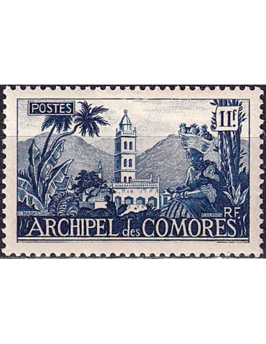 Comores, n° 9 charnière, timbres des colonies françaises