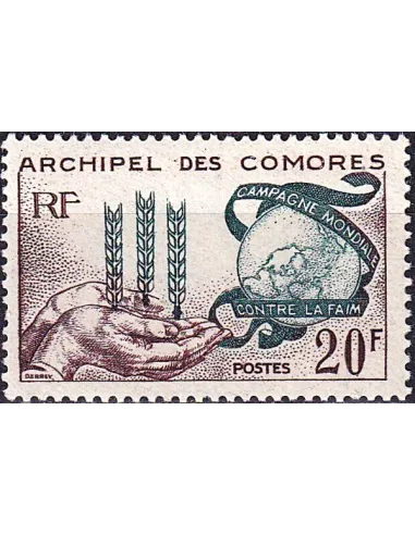 Comores, n° 26 charnière, timbres des colonies françaises
