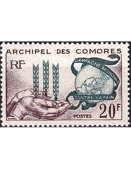 Comores, n° 26 charnière, timbres des colonies françaises