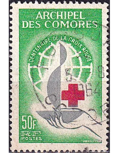 Comores, n° 27 oblitéré, timbres des colonies françaises