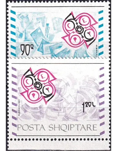 Timbres d'Albanie n° 2276 à 2277 neufs, collection timbres Europe