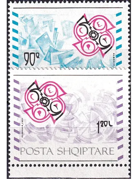Timbres d'Albanie n° 2276 à 2277 neufs, collection timbres Europe