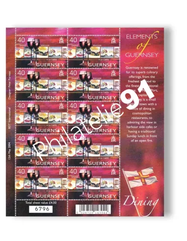 Guernesey, n° 1014, en feuille, collection timbres Europa