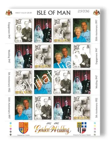 ILE DE MAN, n° 777 à 780 neufs, feuille, collection timbres Europe